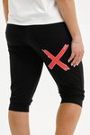3/4 Apartment Pants - Black with Cherry/Blush 