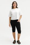 3/4 Apartment Pants - Black with Cherry/Blush 