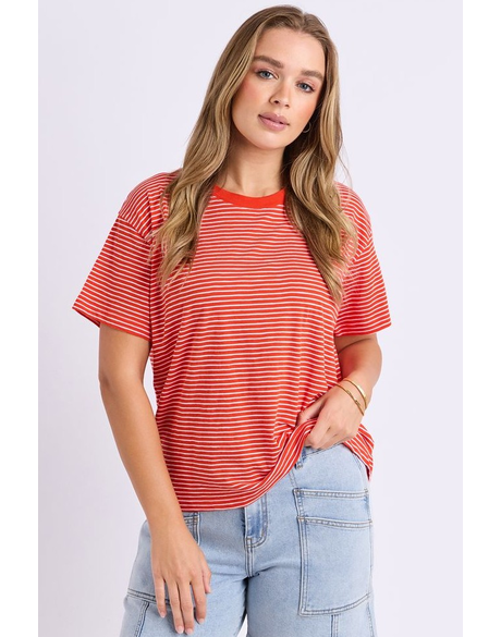 Hutch Stripe Tee (Grenadine)