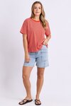 Hutch Stripe Tee (Grenadine)