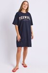 Interval Tee Dress (Navy/Peach)