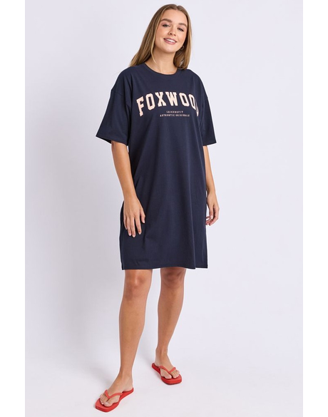 Interval Tee Dress (Navy/Peach)
