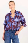 Expedition Shirred Neck Short Sleeve Top