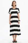 Stripe Easy Midi Dress