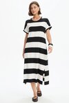 Stripe Easy Midi Dress