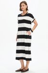 Stripe Easy Midi Dress