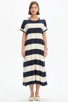 Stripe Easy Midi Dress