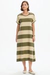 Stripe Easy Midi Dress