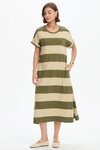 Stripe Easy Midi Dress