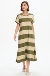 Stripe Easy Midi Dress