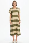 Stripe Easy Midi Dress