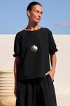 Ruffle Sleeve Detail Top