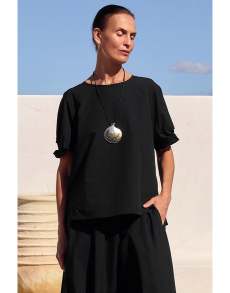 Ruffle Sleeve Detail Top