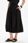 Pin Tuck Hem Poplin Skirt