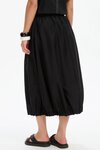 Pin Tuck Hem Poplin Skirt