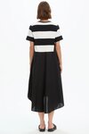 Stripe Hanky Hem Combi Dress