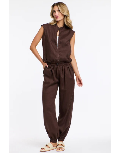 Leni Cuffed Linen Pants