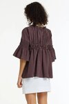 Thea Top (Wine/ White Pinstripe)