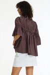 Thea Top (Wine/ White Pinstripe)