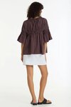 Thea Top (Wine/ White Pinstripe)
