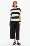 Stripe Bubble Sleeve Tee
