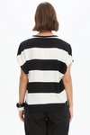 Stripe Bubble Sleeve Tee