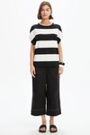 Stripe Bubble Sleeve Tee