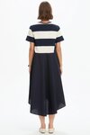 Stripe Hanky Hem Combi Dress