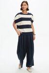 Stripe Bubble Sleeve Tee