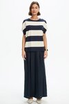 Stripe Bubble Sleeve Tee