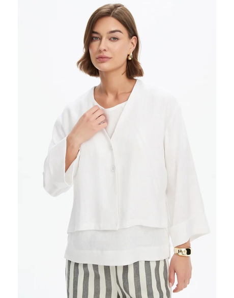 Relaxed Linen Cardi