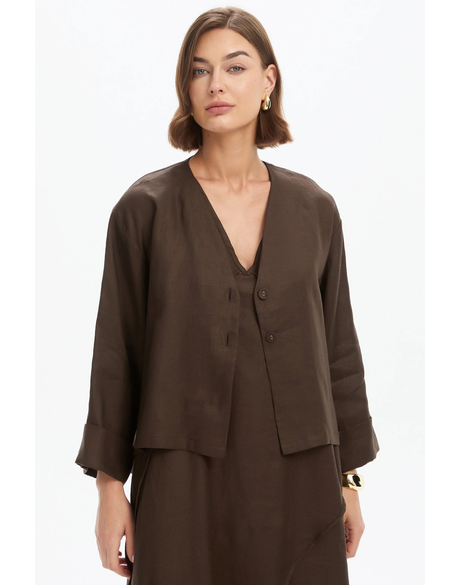 Relaxed Linen Cardi