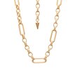 Luxe Necklace Gold - Fob Chain Link in Gold 14k Plated Stainless Steel