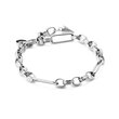 Luxe Bracelet Silver - Fob Chain Link in Silver Stainless Steel