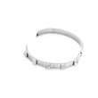 Rock Glam Bangle - Silver 5 x Dome Spike