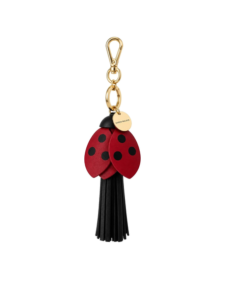 Ladybug Tassel Charm Red