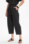 Textured Pinstripe Barrel Pant