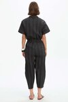 Textured Pinstripe Barrel Pant
