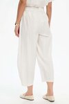 Textured Pinstripe Barrel Pant