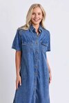 Ayla Denim Midi Dress