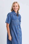 Ayla Denim Midi Dress