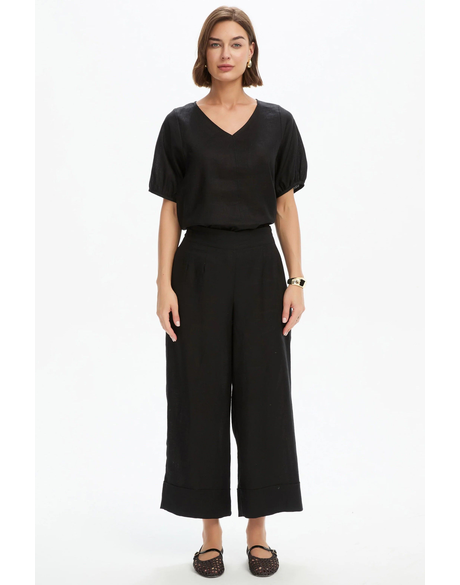 Wide Leg Linen Pant
