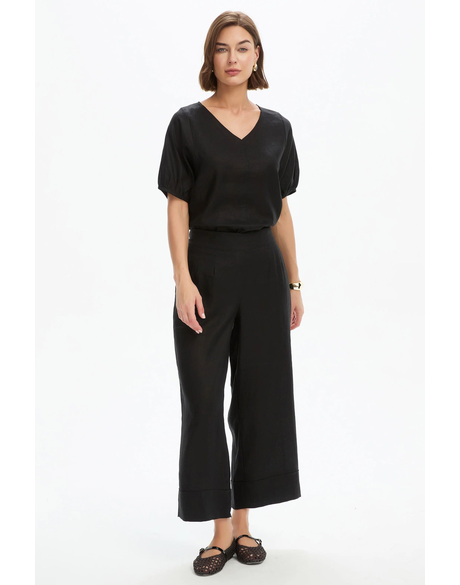 Wide Leg Linen Pant