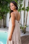 Dallas Maxi (Camel with white embrodier)
