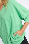 Maize Vee Neck (meadow green)
