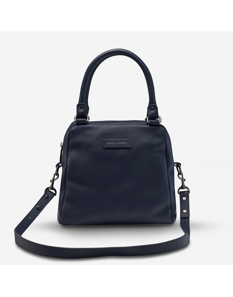 Last Mountains Double Handle Satchel Bag in Black