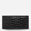 In The Beginning Wallet (Black Croc Emboss)