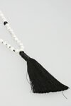 Tassle Necklace Marble/Black