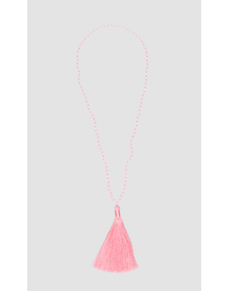 Tassle Necklace Light Pink