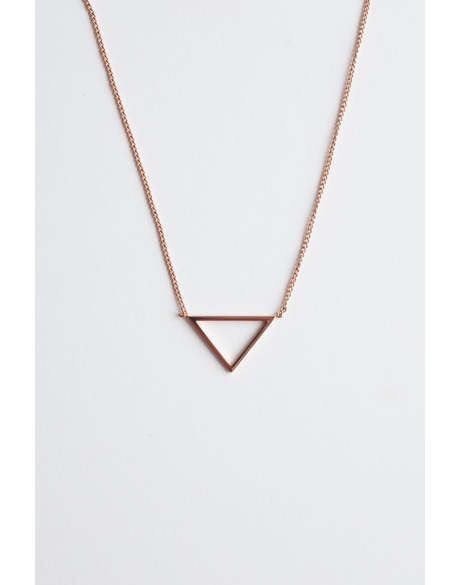 Triangle Necklace (Rose Gold)